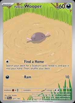 Paldean Wooper 221/193 Illustration Rare – Paldea Evolved Pokémon card