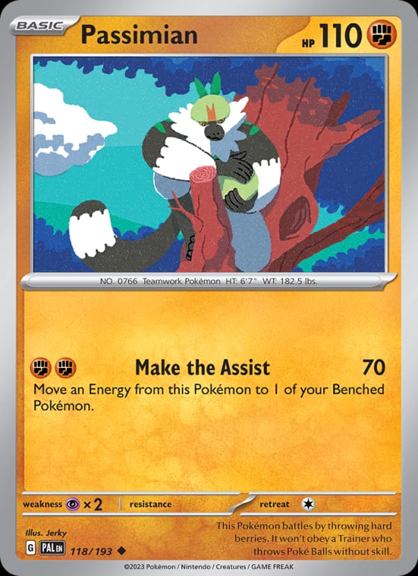 Passimian 118/193 Paldea Evolved Pokémon card