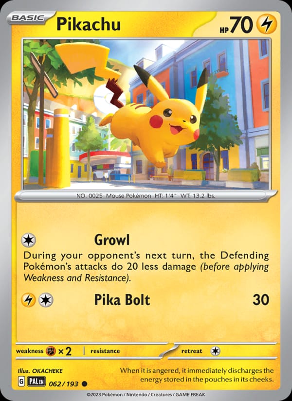 Pikachu 062/193 Paldea Evolved Pokémon card
