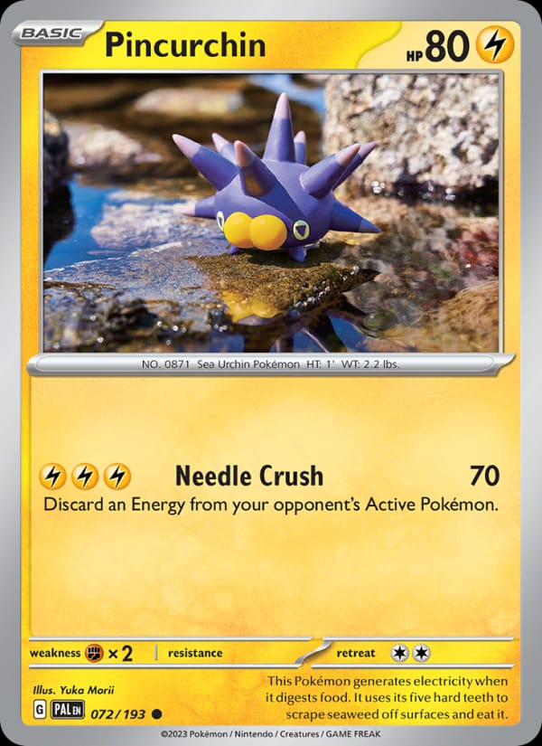 Pincurchin 072/193 Paldea Evolved Pokémon card