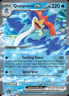 Quaquaval ex 052/193 Double Rare – Paldea Evolved Pokémon card