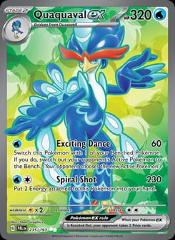 Quaquaval ex 235/193 Ultra Rare – Paldea Evolved Pokémon card