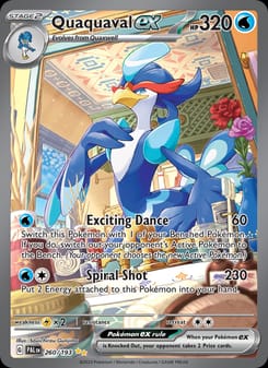 Quaquaval ex 260/193 Special Illustration Rare – Paldea Evolved Pokémon card