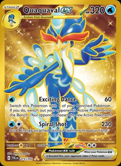 Quaquaval ex 273/193 Hyper Rare – Paldea Evolved Pokémon card