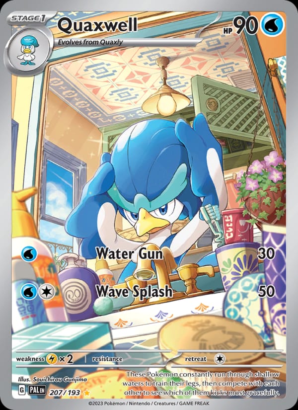 Quaxwell 207/193 Paldea Evolved Pokémon card