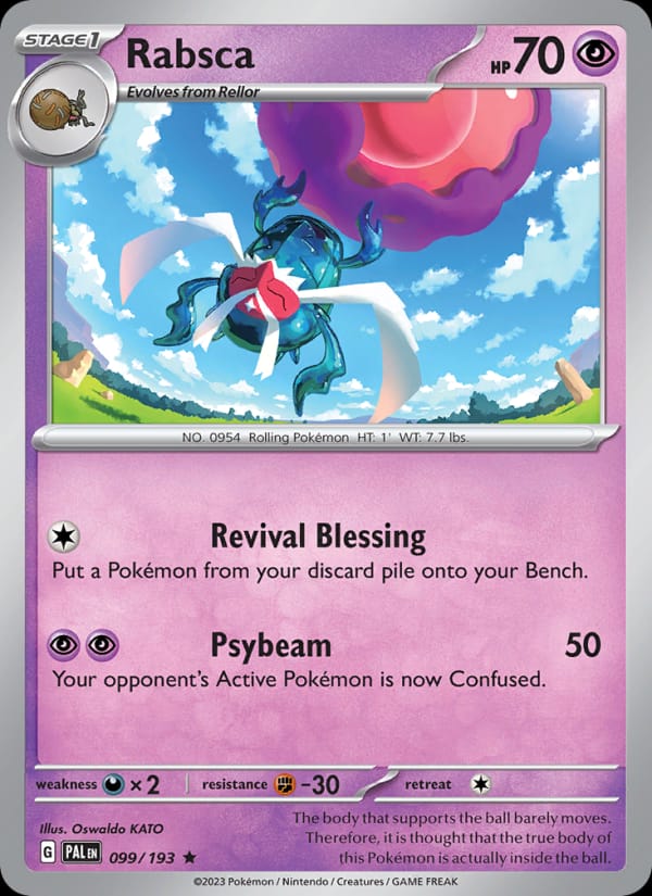 Rabsca 099/193 Paldea Evolved Pokémon card