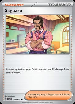 Saguaro 187/193 Uncommon – Paldea Evolved Pokémon card