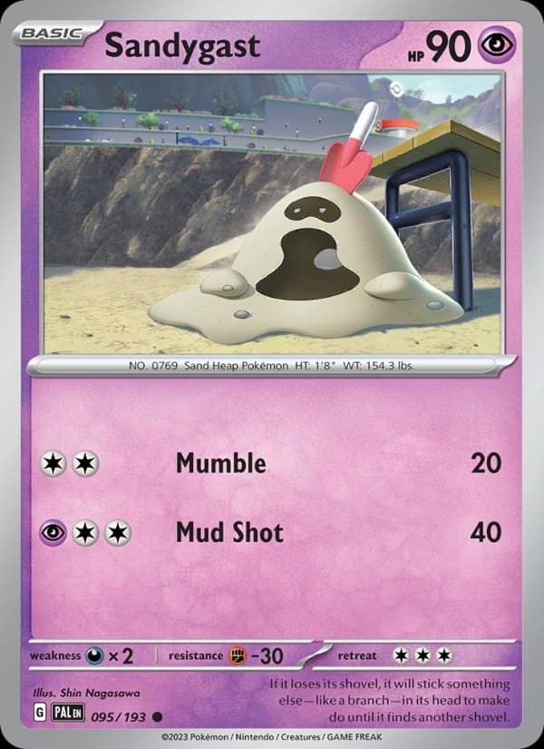 Sandygast 095/193 Paldea Evolved Pokémon card