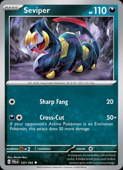 Seviper 137/193 Uncommon – Paldea Evolved Pokémon card