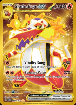 Skeledirge ex 272/193 Hyper Rare – Paldea Evolved Pokémon card