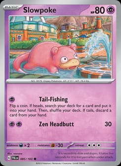 Slowpoke 085/193 Common – Paldea Evolved Pokémon card