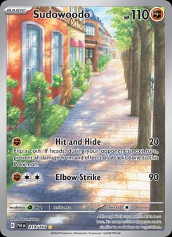 Sudowoodo 219/193 Illustration Rare – Paldea Evolved Pokémon card