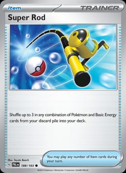 Super Rod 188/193 Common – Paldea Evolved Pokémon card