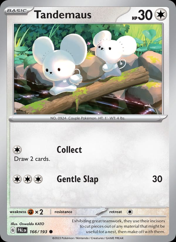 Tandemaus 166/193 Paldea Evolved Pokémon card