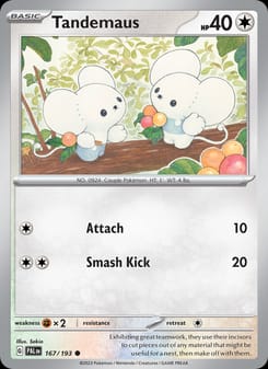 Tandemaus 167/193 Common – Paldea Evolved Pokémon card