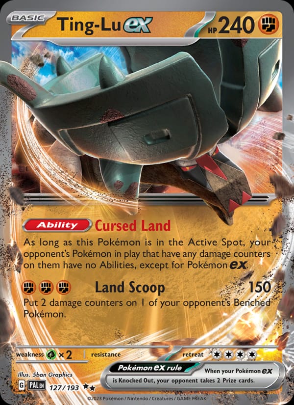 Ting-Lu ex 127/193 Paldea Evolved Pokémon card