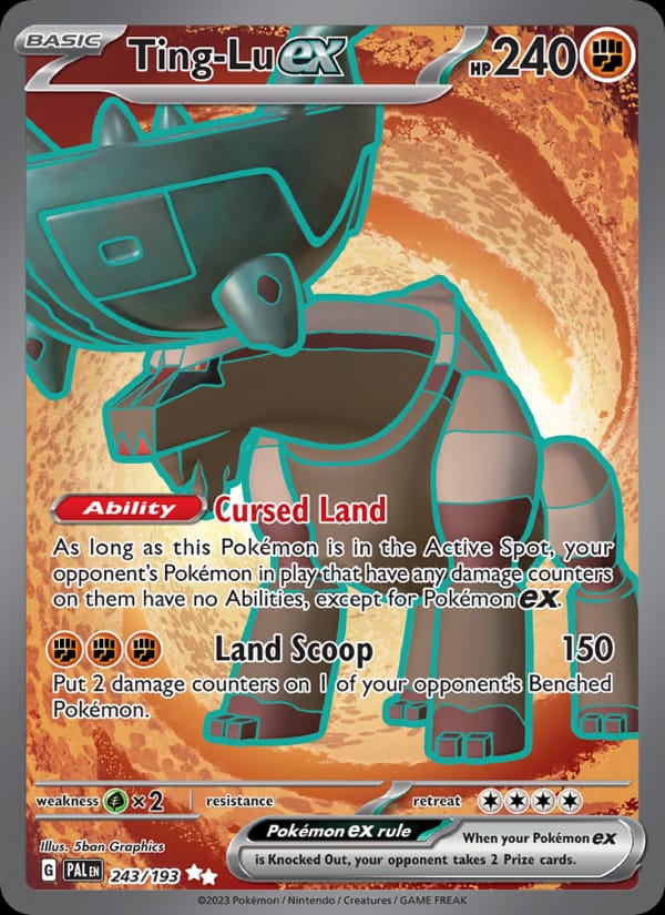 Ting-Lu ex 243/193 Paldea Evolved Pokémon card