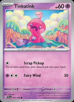 Tinkatink 101/193 Common – Paldea Evolved Pokémon card