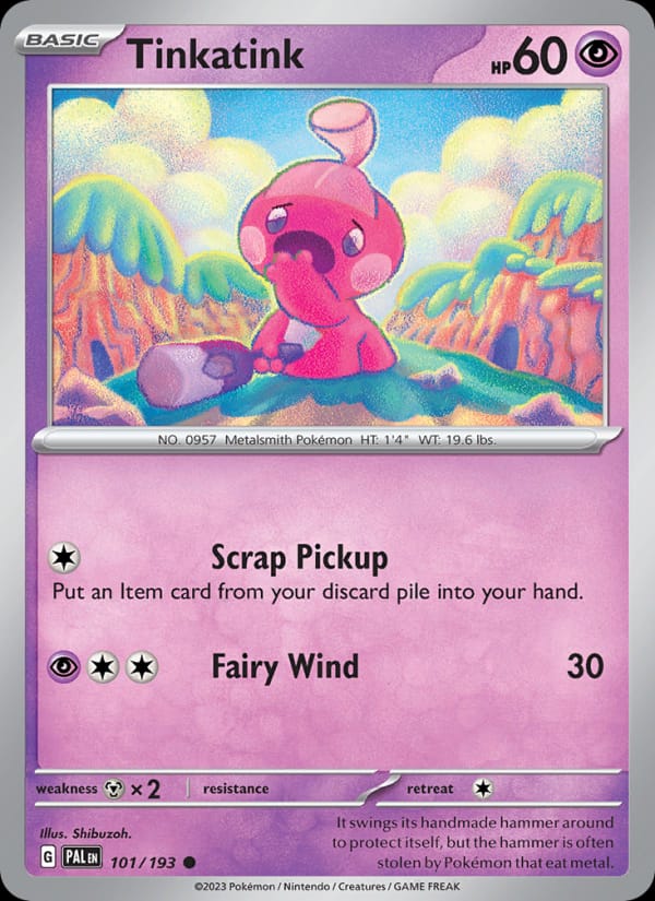 Tinkatink 101/193 Paldea Evolved Pokémon card