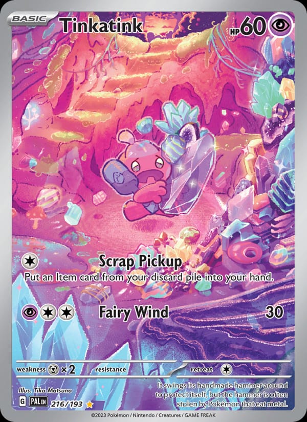 Tinkatink 216/193 Paldea Evolved Pokémon card