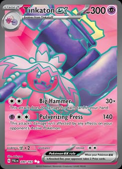 Tinkaton ex 240/193 Ultra Rare – Paldea Evolved Pokémon card