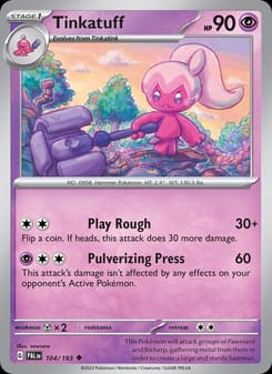 Tinkatuff 104/193 Uncommon – Paldea Evolved Pokémon card