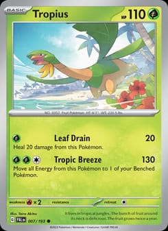 Tropius 007/193 Common – Paldea Evolved Pokémon card