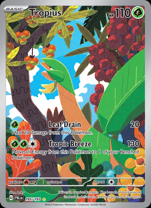 Tropius 195/193 Paldea Evolved Pokémon card