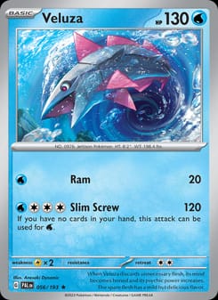 Veluza 056/193 Rare – Paldea Evolved Pokémon card