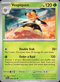 Vespiquen 009/193 Uncommon – Paldea Evolved Pokémon card