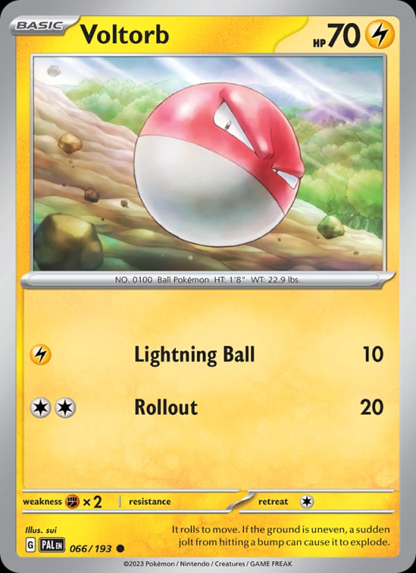 Voltorb 066/193 Paldea Evolved Pokémon card