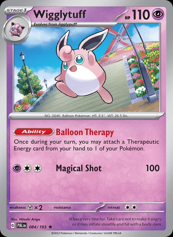 Wigglytuff 084/193 Paldea Evolved Pokémon card