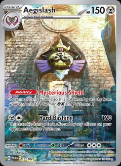 Aegislash 210/182 Illustration Rare – Paradox Rift Pokémon card