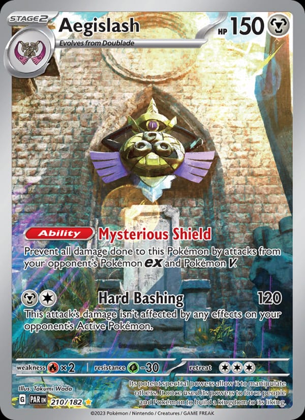 Aegislash 210/182 Paradox Rift Pokémon card