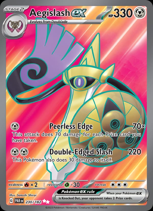 Aegislash ex 230/182 Paradox Rift Pokémon card