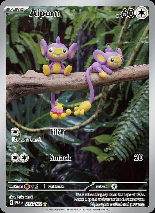Aipom 211/182 Paradox Rift Pokémon card