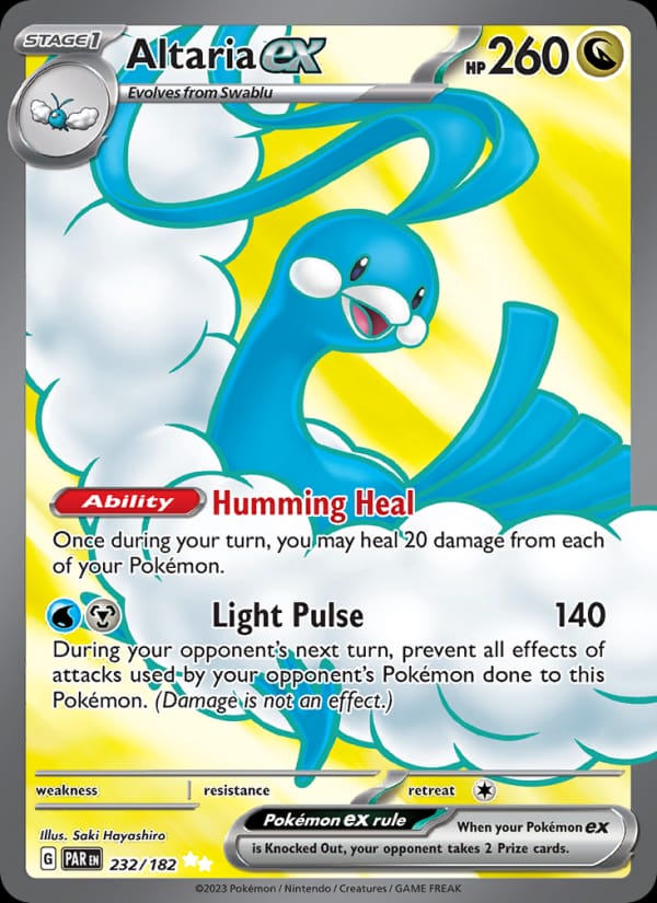 Altaria ex 232/182 Paradox Rift Pokémon card