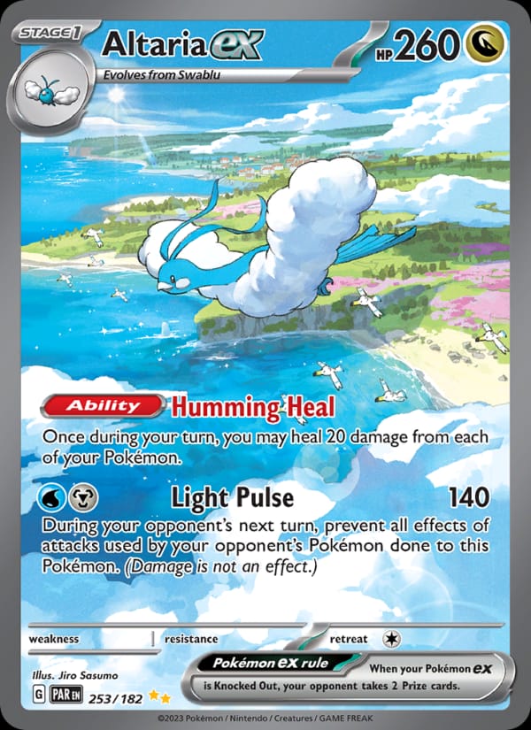 Altaria ex 253/182 Paradox Rift Pokémon card