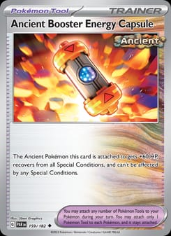 Ancient Booster Energy Capsule 159/182 Uncommon – Paradox Rift Pokémon card