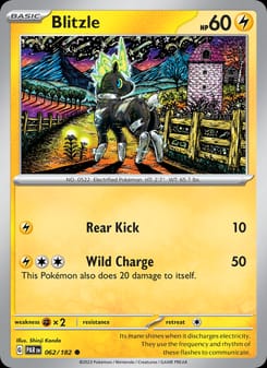 Blitzle 062/182 Common – Paradox Rift Pokémon card