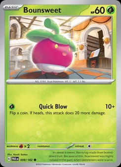 Bounsweet 008/182 Common – Paradox Rift Pokémon card