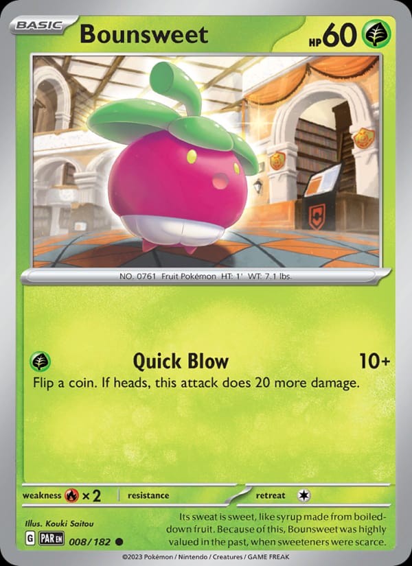 Bounsweet 008/182 Paradox Rift Pokémon card