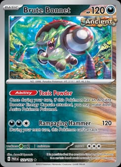 Brute Bonnet 123/182 Rare – Paradox Rift Pokémon card