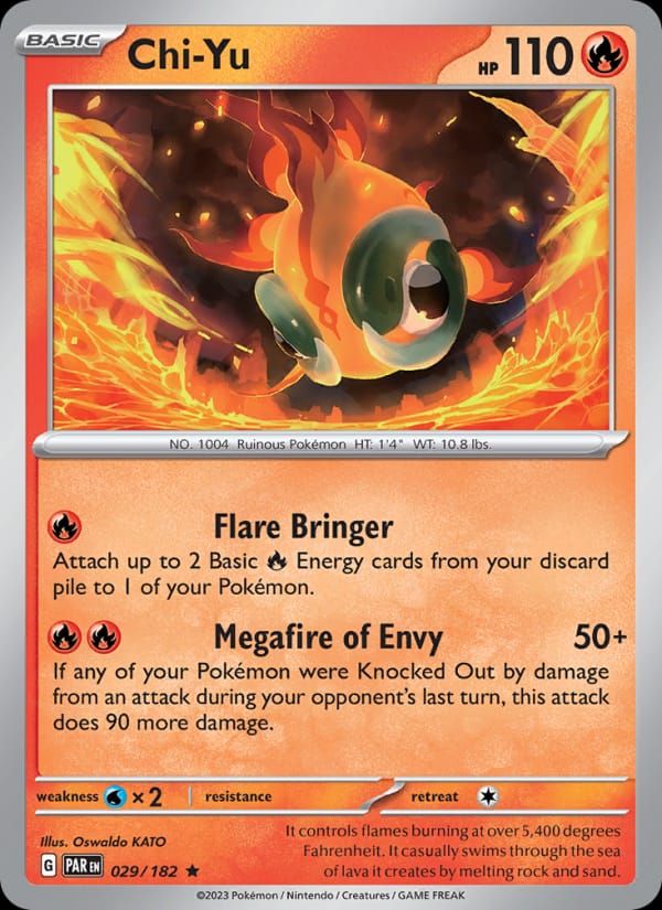 Chi-Yu 029/182 Paradox Rift Pokémon card
