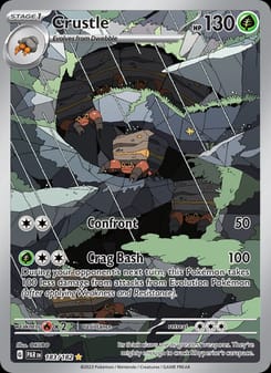 Crustle 183/182 Illustration Rare – Paradox Rift Pokémon card