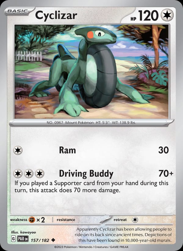 Cyclizar 157/182 Paradox Rift Pokémon card