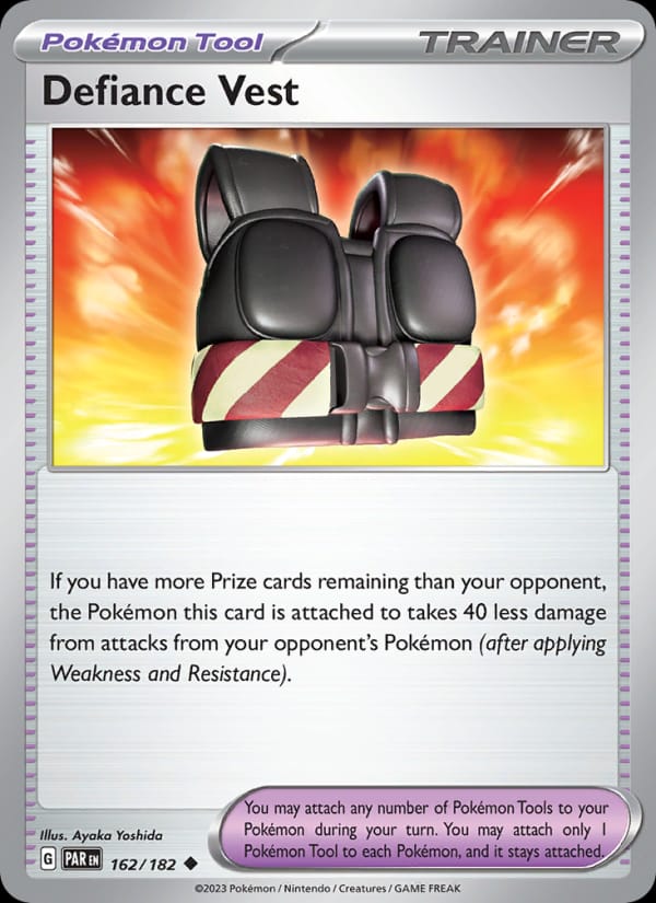 Defiance Vest 162/182 Paradox Rift Pokémon card