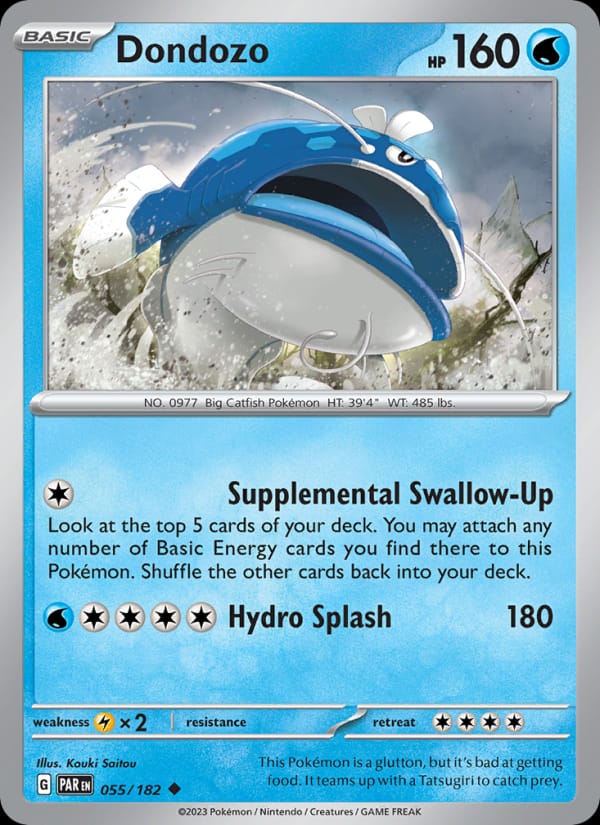 Dondozo 055/182 Paradox Rift Pokémon card