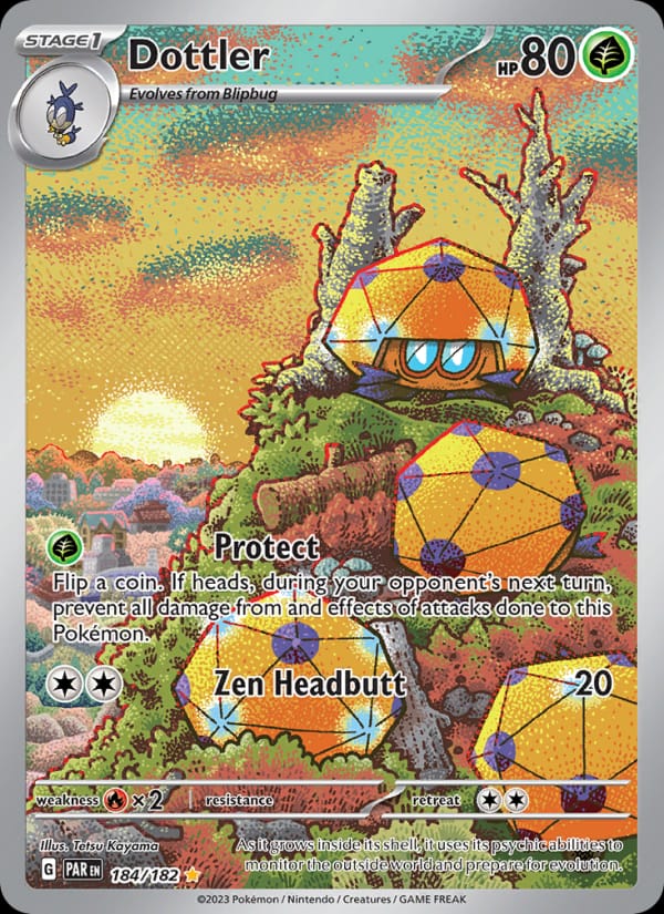 Dottler 184/182 Paradox Rift Pokémon card