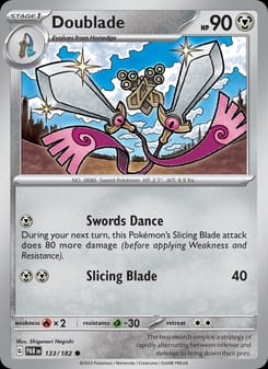 Doublade 133/182 Common – Paradox Rift Pokémon card